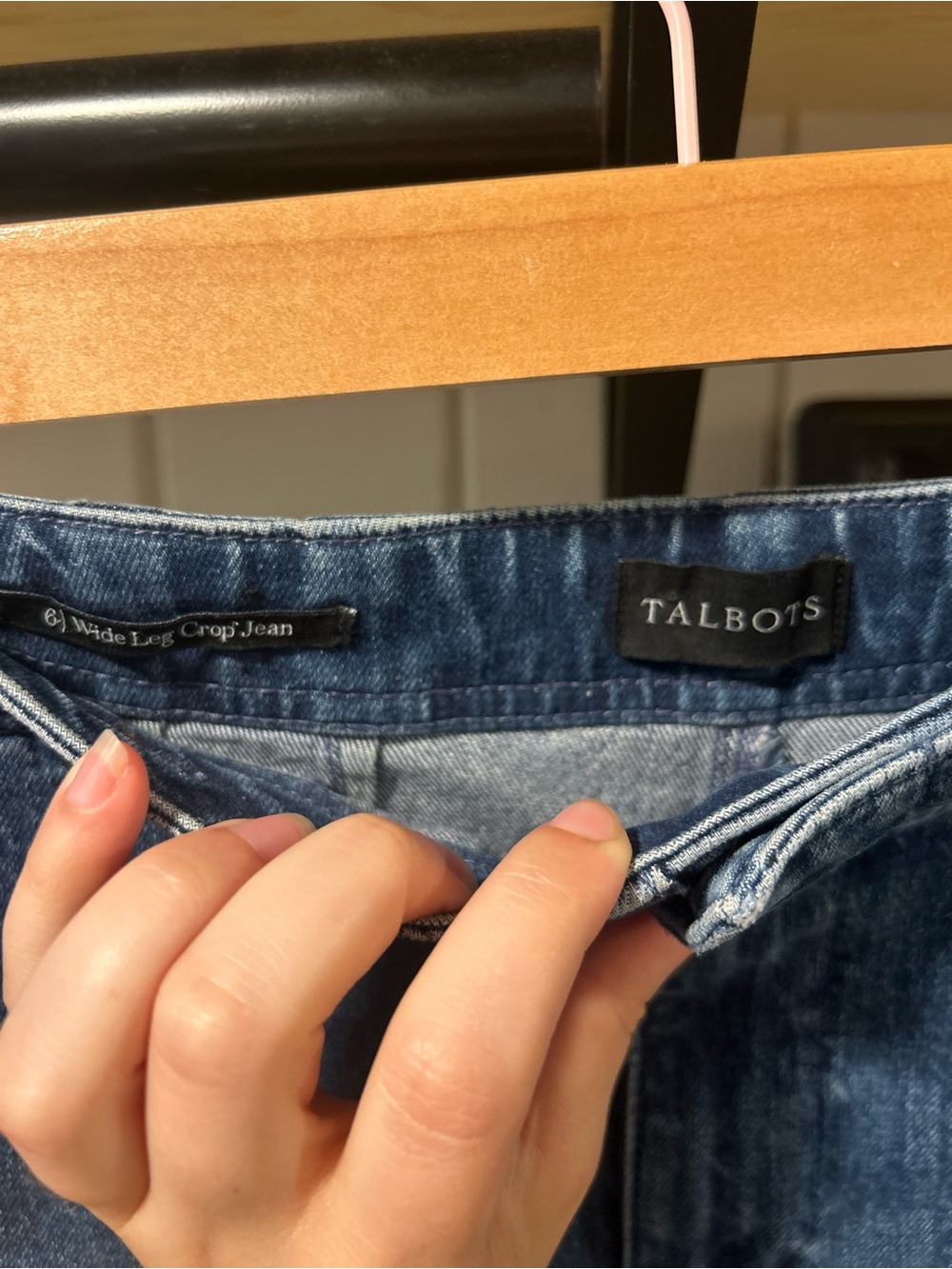 Talbots Black Label Wide Leg Jeans Darkwash - Picture 2 of 6